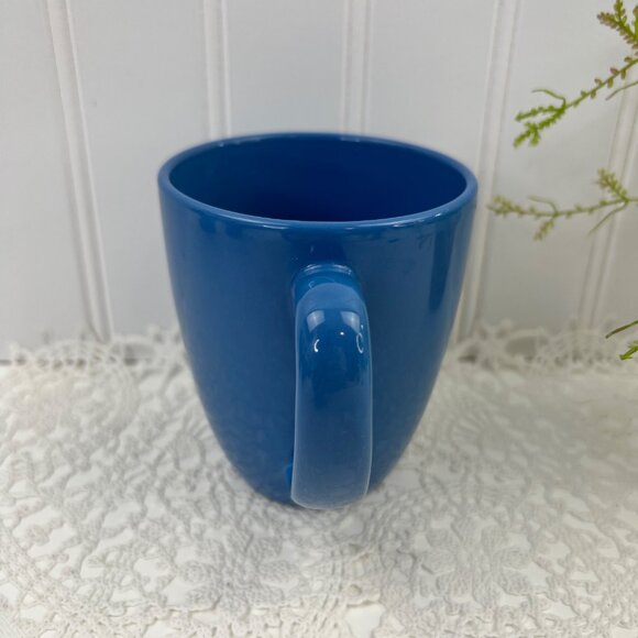 Set Of 4 Corelle Stoneware Coffee Tea Mugs 10 Oz Blue - Picture 6 of 10